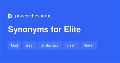 elite synonym slang